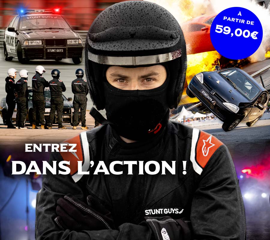 Stage pilotage cascade stunt-driver
