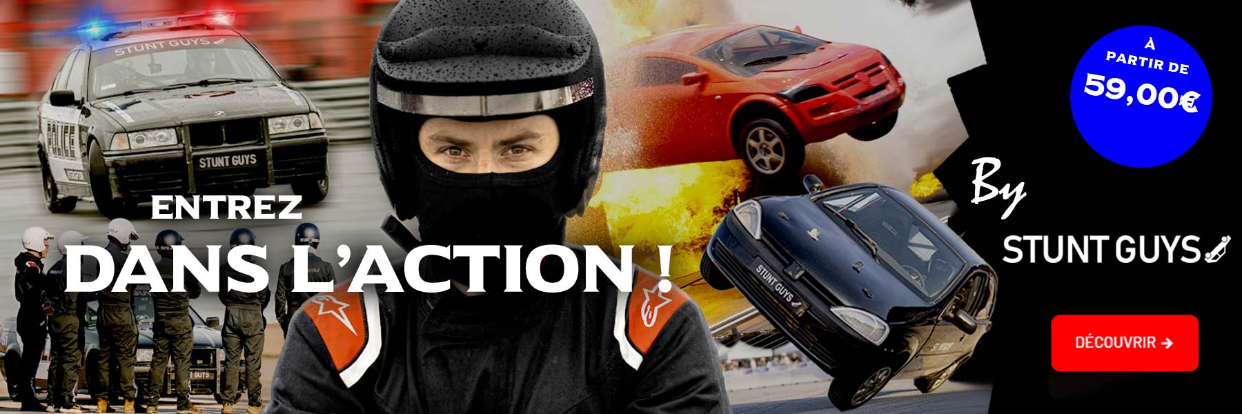 Stages et baptêmes cascade sur circuit
